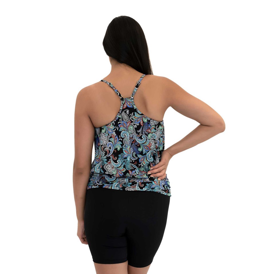 Siwmwear Fit4U Fit 4 Ur Tummy | Fit 4 Ur Tummy Racerback Blouson Top Whimsical