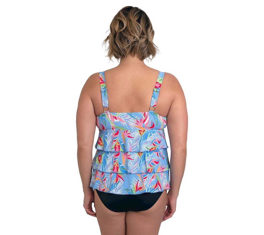 Siwmwear Fit4U Mastectomy | Fit 4 Ur Tummy Mastectomy 3 Tier Bandeau Top Dawn