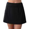 Siwmwear Fit4U Missy Bottoms | Fit 4 Ur Hips Longer Solid Swim Skirt W/ Zippered Pocket Black