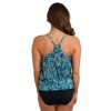 Siwmwear Fit4U Fit 4 Ur Tummy | Fit 4 Ur Tummy Mesh Racerback Blouson Top Tango