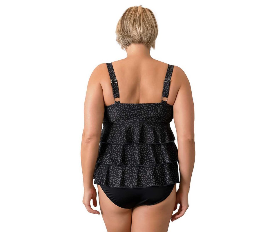 Siwmwear Fit4U Fit 4 Ur Tummy Plus | Fit 4 Ur Tummy Border Mastectomy 3 Tier Bandeau Top Maya