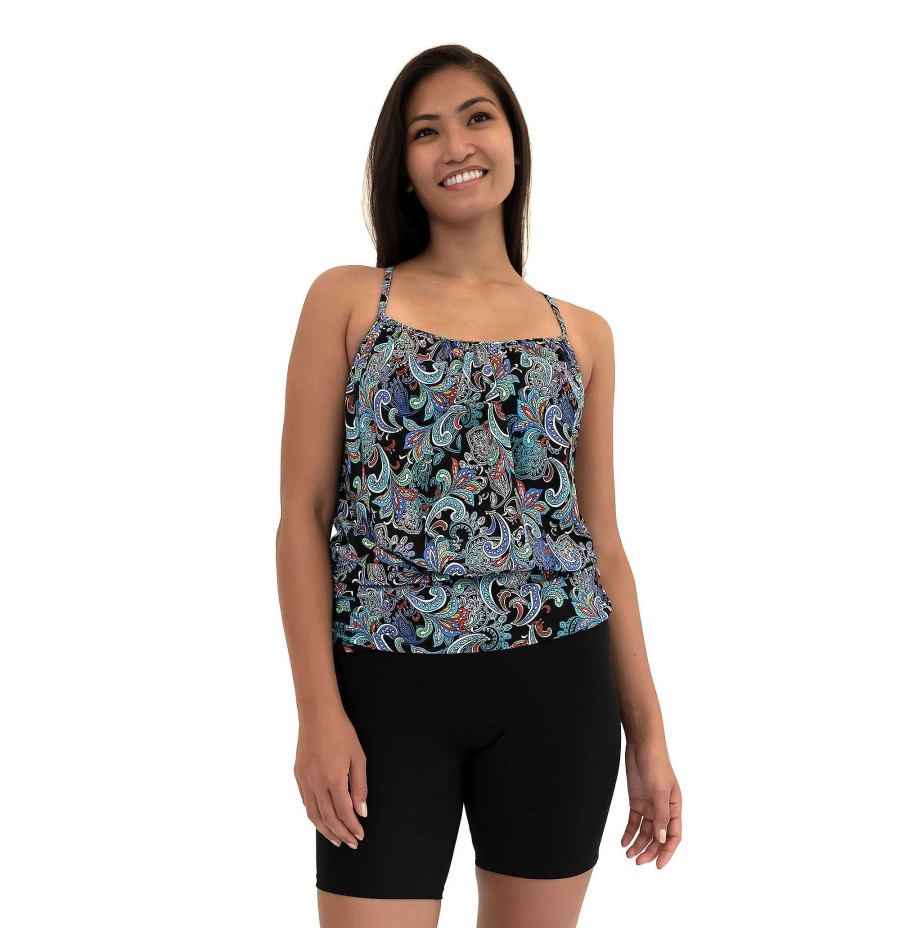 Siwmwear Fit4U Fit 4 Ur Tummy | Fit 4 Ur Tummy Racerback Blouson Top Whimsical