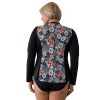 Siwmwear Fit4U Fit4All Plus | Fit 4 All Long Sleeve Swim Shirt Moon Shadow