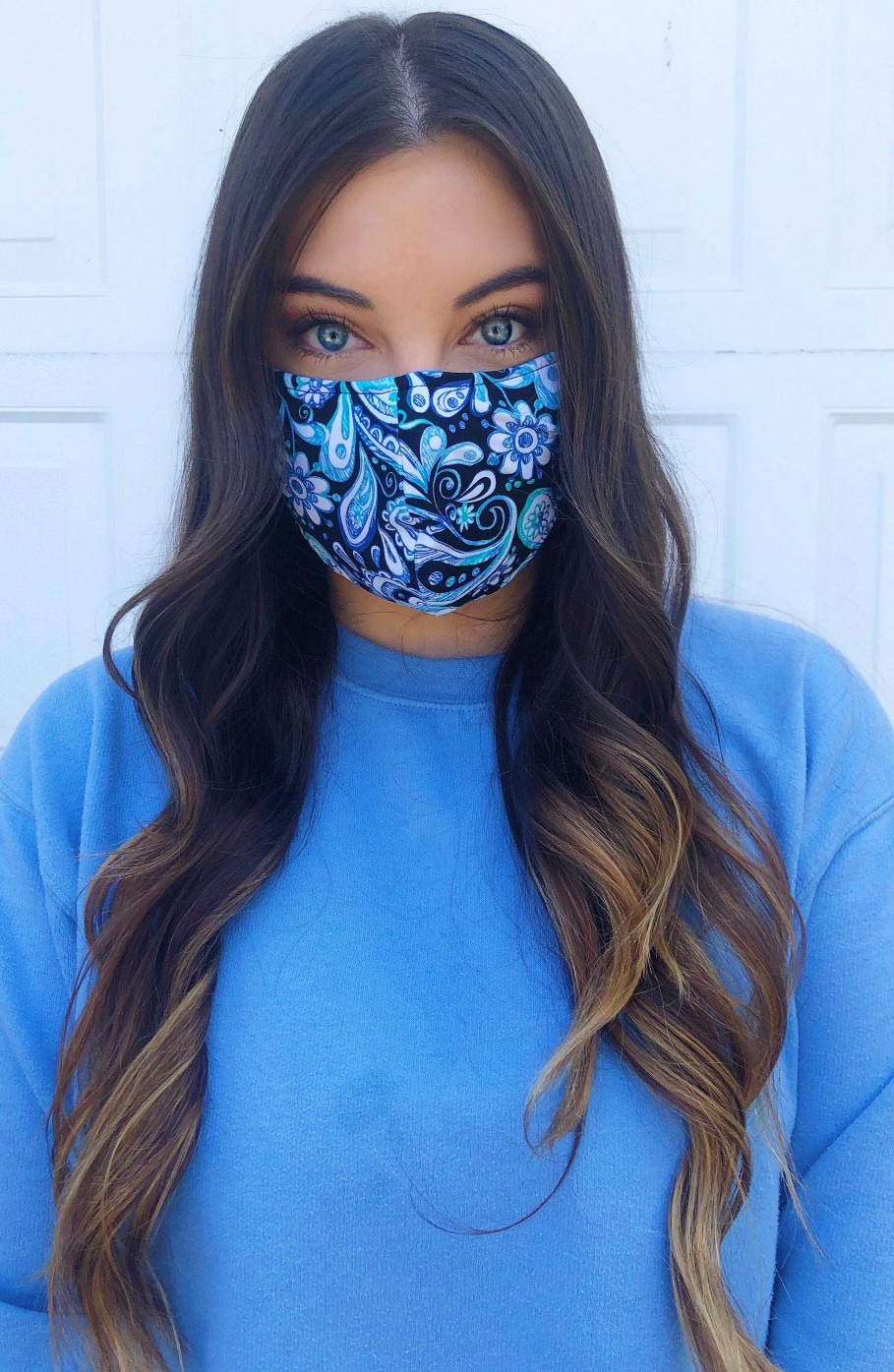 Accessories Fit4U | Adult Mask Print 3-Pack - Galaxy Blue