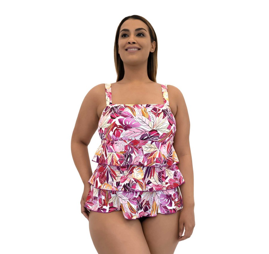 Siwmwear Fit4U Mastectomy | Fit 4 Ur Tummy Mastectomy 3 Tier Bandeau Top Kapalua