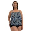 Siwmwear Fit4U Fit 4 Ur Tummy Plus | Fit 4 Ur Tummy Racerback Blouson Top Whimsical