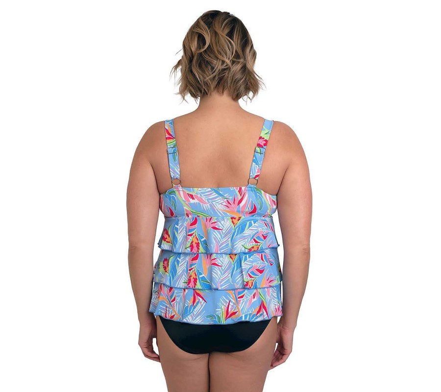 Siwmwear Fit4U Fit 4 Ur Tummy Plus | Fit 4 Ur Tummy Mastectomy 3 Tier Bandeau Top Dawn