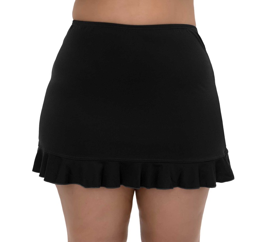 Siwmwear Fit4U Fit 4 Ur Hips Plus | Fit 4 Ur Hips Solid Skirt W/ Flounce