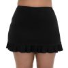 Siwmwear Fit4U Plus Size Bottoms | Fit 4 Ur Hips Solid Skirt W/ Flounce