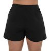 Siwmwear Fit4U Plus Size Bottoms | Fit 4 Ur Thighs Solid Extended Plus Size Swim Short Black