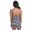 Siwmwear Fit4U Fit 4 Ur Hips | Fit 4 Ur Hips 3 Tier V Hem Bandeau Romper Topaz