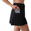 Siwmwear Fit4U Fit 4 Ur Hips | Fit 4 Ur Hips Longer Solid Swim Skirt W/ Zippered Pocket Black