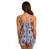 Siwmwear Fit4U Fit 4 Ur Hips | Fit 4 Ur Hips V Neck Wrap Tie Romper Topaz