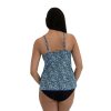 Siwmwear Fit4U Fit 4 Ur Hips | Fit 4 Ur Hips Hi Neck Flared Top Aquarius