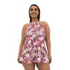 Siwmwear Fit4U Fit 4 Ur Thighs Plus | Fit 4 Ur Thighs Smocked Hi Neck Dress Kapalua