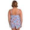 Siwmwear Fit4U Fit 4 Ur Hips Plus | Fit 4 Ur Hips 3 Tier V Hem Bandeau Romper Dawn