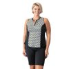 Siwmwear Fit4U Fit4All Plus | Fit 4 All Sleeveless Zipper Swim Shirt Geomatic