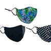 Accessories Fit4U | Adult Mask Print 3-Pack - Black/White