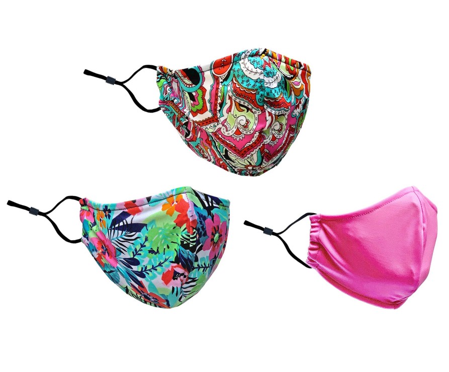 Accessories Fit4U | Adult Mask Print 3-Pack - Flirty Pink