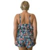 Siwmwear Fit4U Fit 4 Ur Hips Plus | Fit 4 Ur Hips 3 Tier V Hem Bandeau Romper Moon Shadow