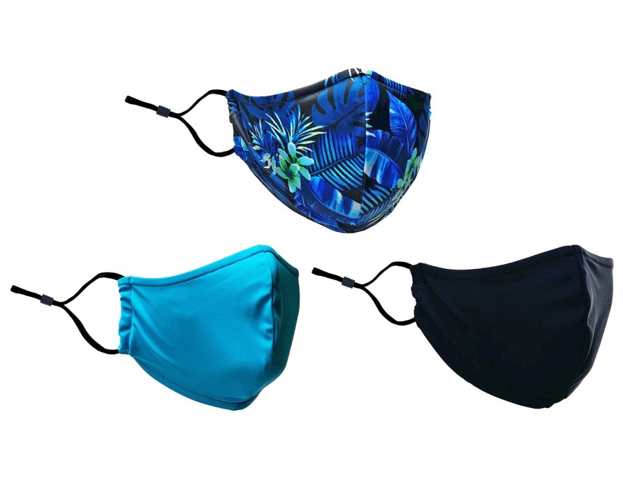 Accessories Fit4U | Adult Mask Solid & Print 3-Pack - Cool