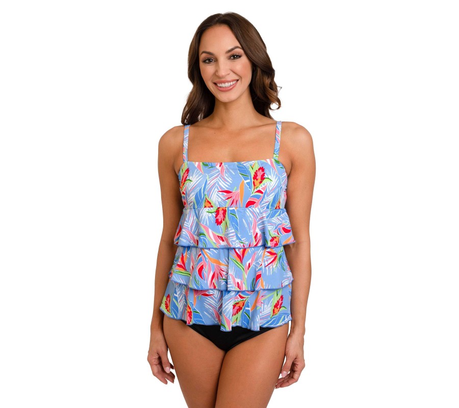 Siwmwear Fit4U Fit 4 Ur Tummy | Fit 4 Ur Tummy Mastectomy 3 Tier Bandeau Top Dawn