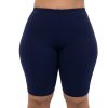 Siwmwear Fit4U Plus Size Bottoms | Fit 4 Ur Thighs Solid Long Bike Short